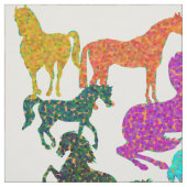 Rainboogpaarden - "Dotty about Horses!" Stof (Swatch)