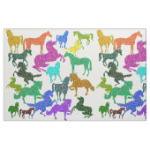 Rainboogpaarden - "Dotty about Horses!" Stof (Fat Quarter)