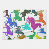 Rainboogpaarden - "Dotty about Horses!" Theedoek (Horizontaal)