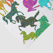 Rainboogpaarden - "Dotty about Horses!" Tissuepapier (Detail)