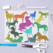Rainboogpaarden - "Dotty about Horses!" Tissuepapier (Craft)