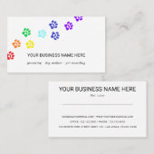 Rainboogpad met visitekaartje van het hart (Voorkant / Achterkant)