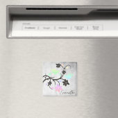 Rainboogpasta Lovevogels, gepersonaliseerd magneet (Insitu (Vaatwasser))