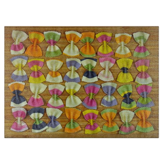 Rainboogpastapatroon Snijplank (Voorkant)