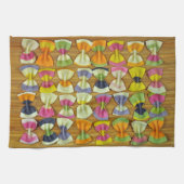 Rainboogpastapatroon Theedoek (Horizontaal)