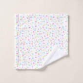 Rainboogpastel Abstract Polka DotsPattern Bad Handdoek (Wasdoekje)
