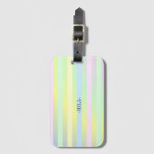 Rainboogpastelkleuren Bagagelabel (Voorkant (verticaal))