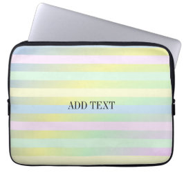 Rainboogpastelkleuren Laptop Sleeve