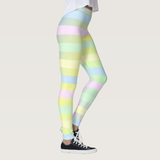Rainboogpastelkleuren Leggings (Rechts)
