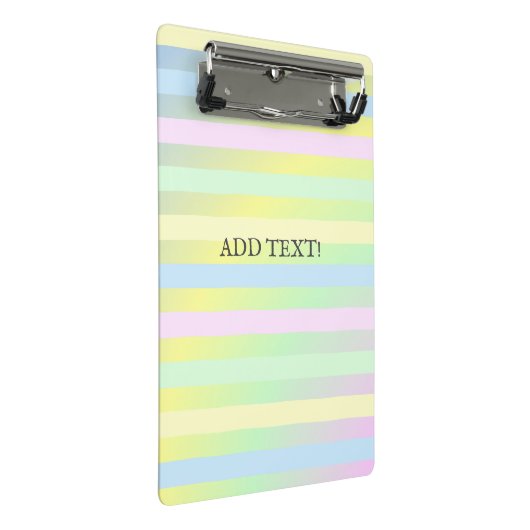 Rainboogpastelkleuren Mini Klembord (Schuin)