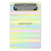 Rainboogpastelkleuren Mini Klembord (Voorkant)