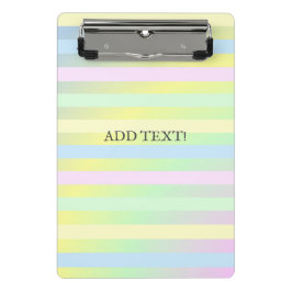 Rainboogpastelkleuren Mini Klembord