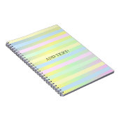 Rainboogpastelkleuren Notitieboek (Rechterzijde)
