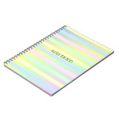 Rainboogpastelkleuren Notitieboek (Linkerzijde)