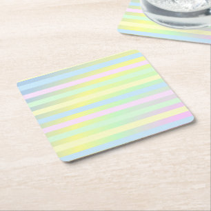 Rainboogpastelkleuren onderzetter