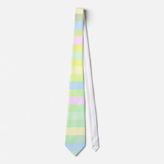 Rainboogpastelkleuren Stropdas (Voorkant)