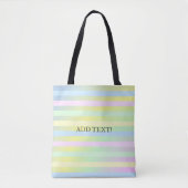 Rainboogpastelkleuren Tote Bag (Voorkant)