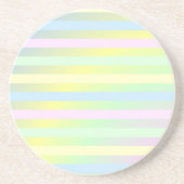 Rainboogpastelkleuren Zandsteen Onderzetter (Voorkant)