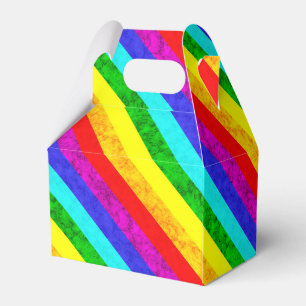 Rainboogpatroon abstract bedankdoosjes
