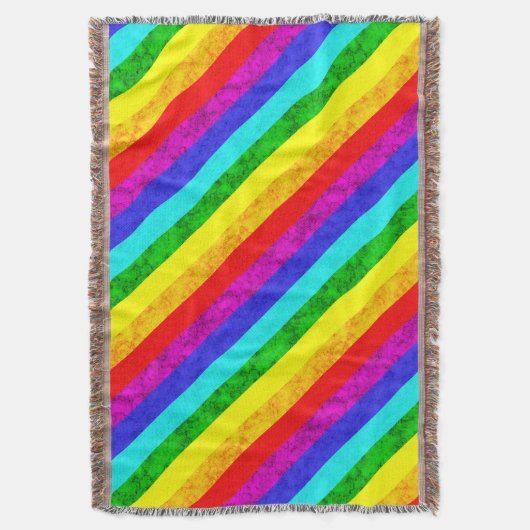 Rainboogpatroon abstract deken (Voorkant Verticaal)