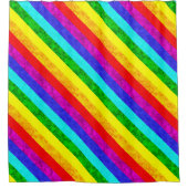 Rainboogpatroon abstract douchegordijn (Voorkant)