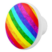 Rainboogpatroon abstract keramische knop (Rechts)