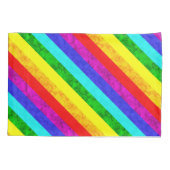 Rainboogpatroon abstract kussensloop (Achterkant)