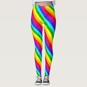 Rainboogpatroon abstract leggings