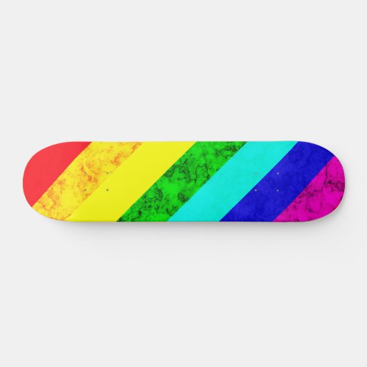 Rainboogpatroon abstract persoonlijk skateboard (Horizontaal)