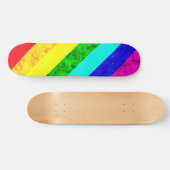 Rainboogpatroon abstract persoonlijk skateboard (Horizontaal)