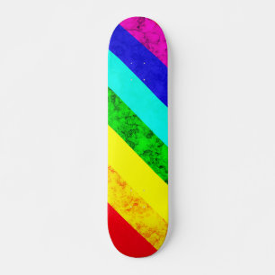 Rainboogpatroon abstract persoonlijk skateboard
