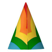 Rainboogpatroon Feesthoedjes (Achterkant)