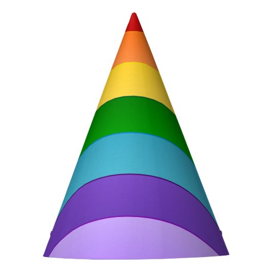 Rainboogpatroon Feesthoedjes (Voorkant)