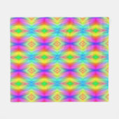 Rainboogpatroon Fleece Deken (Voorkant (Horizontaal))