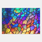 Rainboogpatroon Glas in lood Inpakpapier Vel (Voorkant 3)