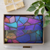 Rainboogpatroon Glas in lood Tissuepapier (Geschenk)