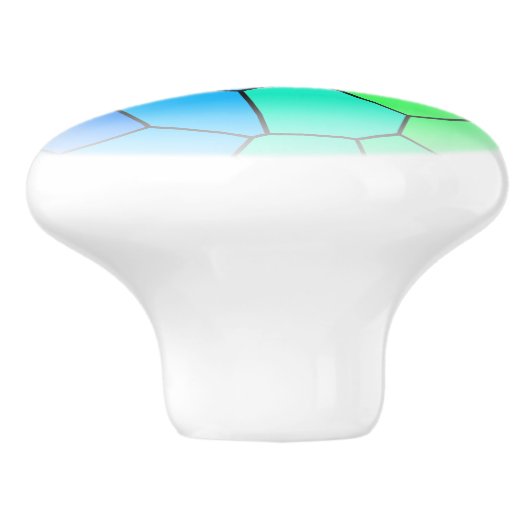 Rainboogpatroon Keramische Knop (Zijkant)