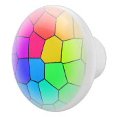 Rainboogpatroon Keramische Knop (Rechts)