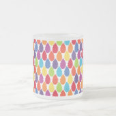 Rainboogpatroon, kleurrijk lederontwerp matglas koffiemok (Center)