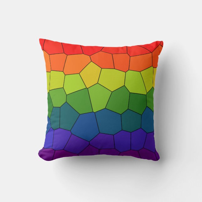 Rainboogpatroon Kussen (Voorkant)