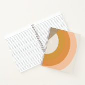Rainboogpatroon modern boho notebook roze oranje notitieboek (Binnen)
