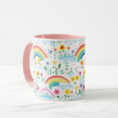 Rainboogpatroon Mok (Voorkant links)