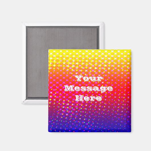 Rainboogpatroon Sparkle Magnet (Voorkant / Achterkant)