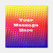 Rainboogpatroon Sparkle Magnet (Voorkant)