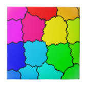 Rainboogpatroon Tegeltje (Voorkant)