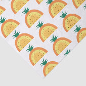 Rainboogpatroon voor ananas, geel en Oranje Tissuepapier (Detail)