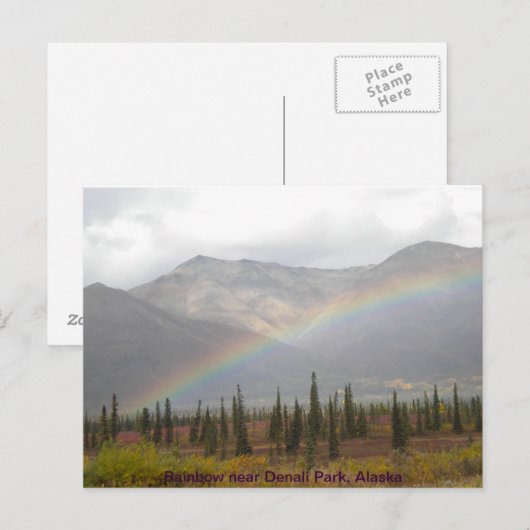 Rainboogpostkaart Briefkaart (Voorkant / Achterkant)