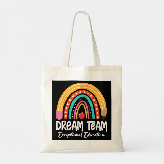 Rainboogpotlood Dream Exception Education Team SP Tote Bag (Achterkant)