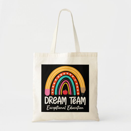 Rainboogpotlood Dream Exception Education Team SP Tote Bag (Voorkant)