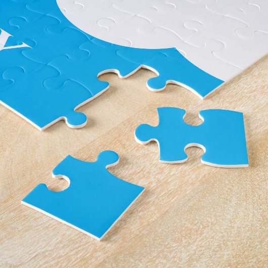 Rainboogpuzzel met de naam van het kind. legpuzzel (Zijkant)